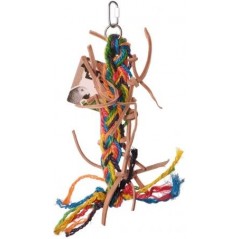 Corde Sisal et Cuir Nature 39cm - Back Zoo Nature à 10,85 € - Back Zoo Nature - ZF1430 - Jouets