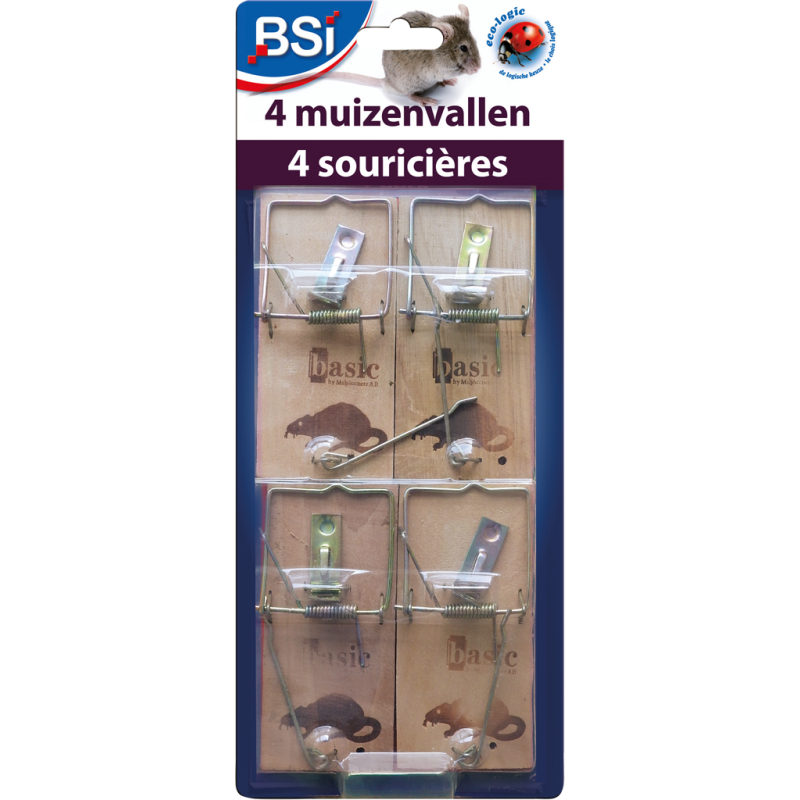 4 Souricières en bois - BSI