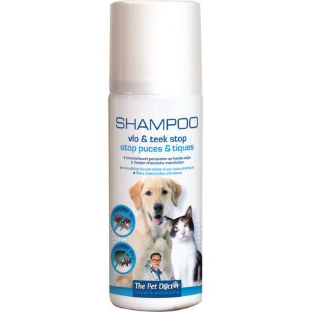 The Pet Doctor Stop Puces & Tiques Shampooing Chat et Chien 200ml - BSI à 11,95 € - BSI - 83008 - Insecticides