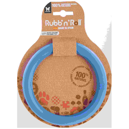 Rubb'N'Roll Anneau Bleu 14x14x1cm - Martin Sellier à 6,55 € - Martin Sellier - MS73111 - Jouets latex, vinyl & caoutchouc