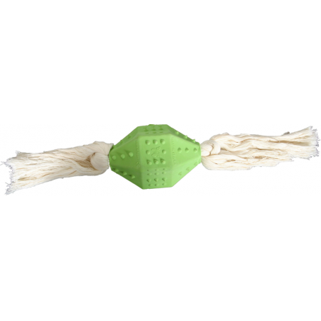 Rubb'N'Dental Rugby Corde 29x17,5x9cm - Martin Sellier à 23,75 € - Martin Sellier - MS85127 - Jouets à mâcher