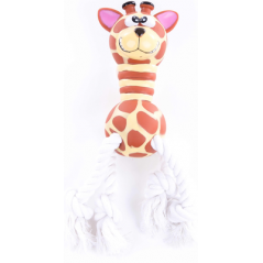 Super Girafe Vinyle Corde 26x11,5x7,5cm - Martin Sellier à 10,55 € - Martin Sellier - MS852495 - Jouets latex, vinyl & caoutc...