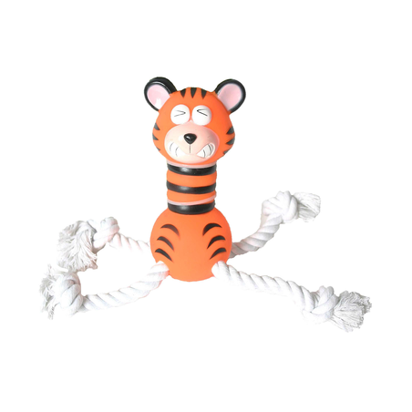 Super Tigre Vinyle Corde 28,5x14,5x7,5cm - Martin Sellier à 10,55 € - Martin Sellier - MS852496 - Jouets latex, vinyl & caout...