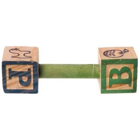 ABC Wood Barbell - Back Zoo Nature à 3,10 € - Back Zoo Nature - ZF1441 - Jouets