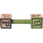 ABC Wood Barbell - Back Zoo Nature