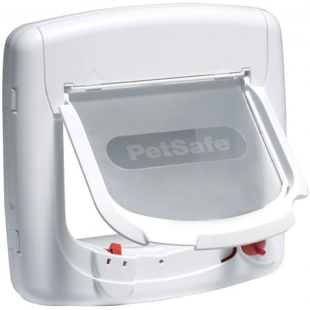 PetSafe Staywell Chatière Deluxe à verrouillage magnétique 4 positions Blanc 24,1x25,2cm - Pet Solutions à 59,95 € - Pet Solu...