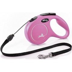 New Classic Corde Rose M/5m - Flexi à 16,00 € - Trixie - 11796 - Laisses / Enrouleur