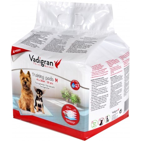 Tapis éducateurs pour chien 45x30cm 28pcs - Vadigran à 9,25 € - Vadigran - 13433 - Tapis éducateur & toilettes