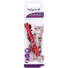 Collier chat Kitty Cat Rouge 16-25cmx8mm - Vadigran à 3,85 € - Vadigran - 16583 - Colliers