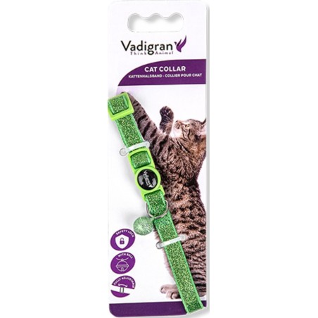 Collier chat Glitter Vert 20-30cmx10mm - Vadigran à 5,55 € - Vadigran - 16579 - Colliers
