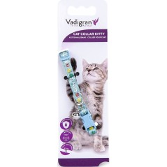 Collier chat Kitty Cat Bleu Clair 16-25cmx8mm - Vadigran à 3,85 € - Vadigran - 16584 - Colliers