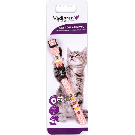 Collier chat Kitty Cat Rose 16-25cmx8mm - Vadigran à 3,85 € - Vadigran - 16585 - Colliers