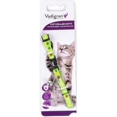 Collier chat Kitty Cat Vert 16-25cmx8mm - Vadigran à 3,85 € - Vadigran - 16587 - Colliers