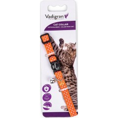 Collier chat Pois Orange 20-30cmx10mm - Vadigran à 4,95 € - Vadigran - 16571 - Colliers