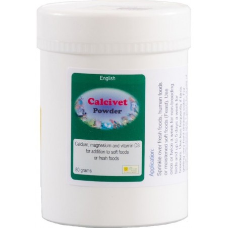 Calcivet Powder 300gr - The Birdcare Company à 39,95 € - The Birdcare Company - CALP-300 - The Birdcare Company