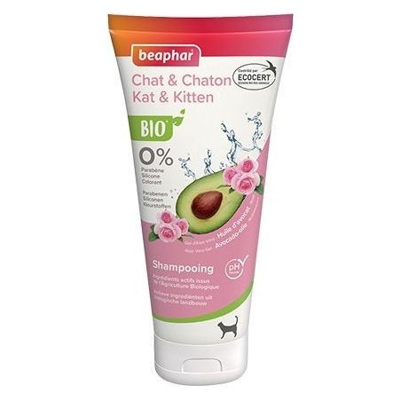 Chat & Chaton Bio Shampooing 200ml - Beaphar à 11,95 € - Beaphar - 17374 - Chat, hygiène et soins, autres