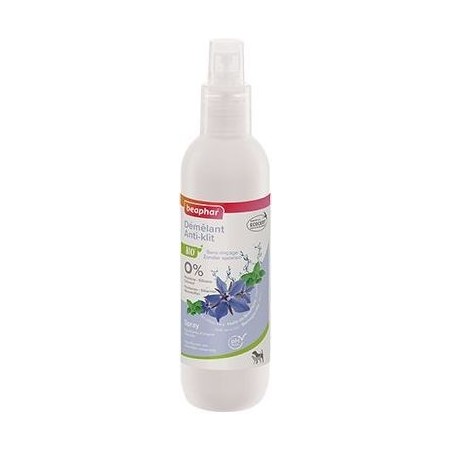 Spray démêlant Bio pour chien et chat à base d'Aloe Vera Bio, d'huile de Bourrache Bio et de Menthe Bio 200ml - Beaphar à 11,...