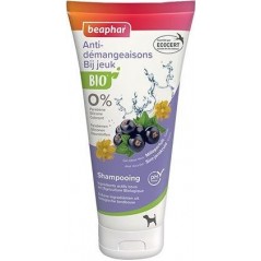 Shampoing anti-démangeaisons Bio pour chien 200ml à base d'Aloe Vera Bio, de Millepertuis Bio et de Cassis - Beaphar 17373 Be...