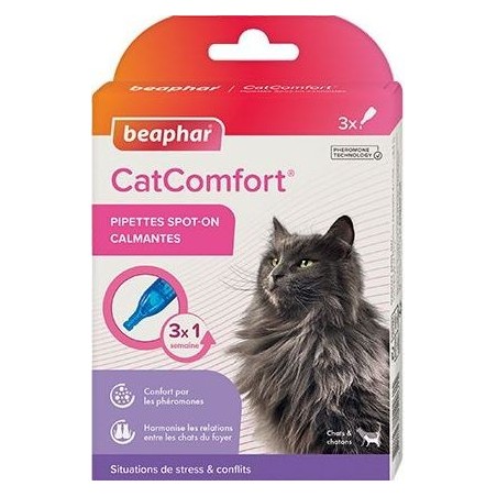 CatComfort pipettes calmantes pour chats et chatons à la phéromone maternelle 3x - Beaphar 12253 Beaphar 16,50 € Ornibird