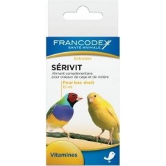 Serivit, vitamines pour un équilibre nutritionnel optimal 15ml - Francodex 174049 Francodex 6,95 € Ornibird