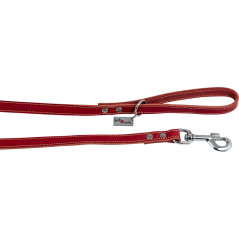 Cuir Gras Laisse Rouge-25mmx100cm - Jack and Vanilla à 46,95 € - Jack and Vanilla - 46/7809 - Cuir de luxe