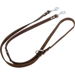 Cuir Gras Laisse de dressage Brun-18mmx200cm - Jack and Vanilla à 54,20 € - Jack and Vanilla - 46/7003 - Cuir de luxe