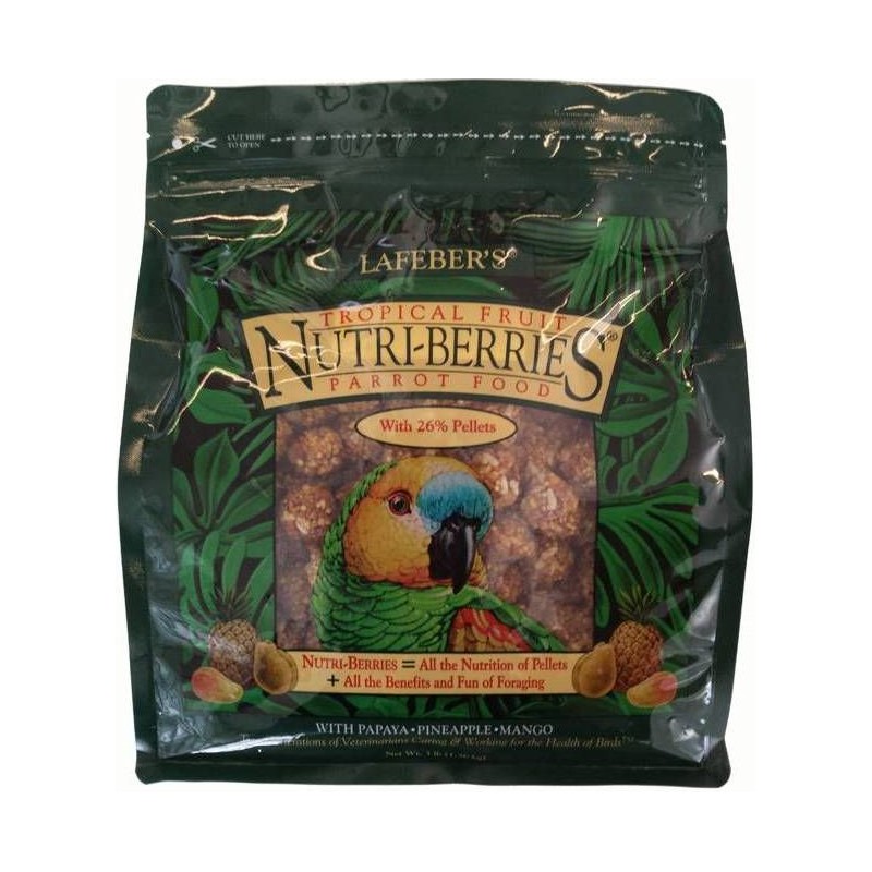 Nutri-Berries Tropical Fruit Perroquet 1,36kg - Lafeber's