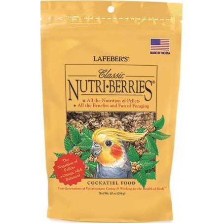 Nutri-Berries Classic Cockatiels 284gr - Lafeber's à 13,95 € - Lafeber's - LF31640 - Lafeber's