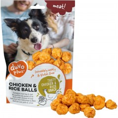 Boulettes poulet et riz 180gr - Duvo+ à 6,95 € - Duvo + - 12474 - Snacks à la viande