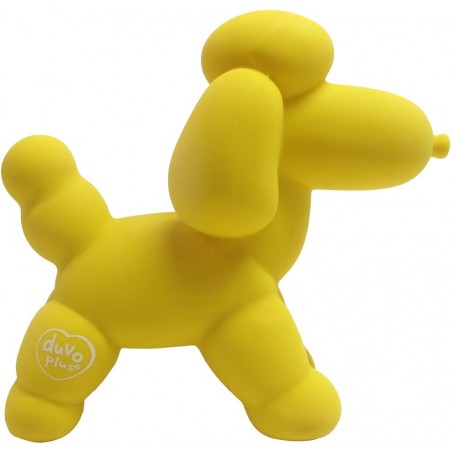 Ballon Poodle Jaune 14x6x12,5cm - Duvo+ à 8,95 € - Duvo + - 12922 - Jouets latex, vinyl & caoutchouc