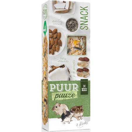 Puur Pauze Amande et Cacahuète 2pcs - Witte Molen à 2,85 € - Witte Molen - 654837 - Snacks aux épices, fruits & légumes