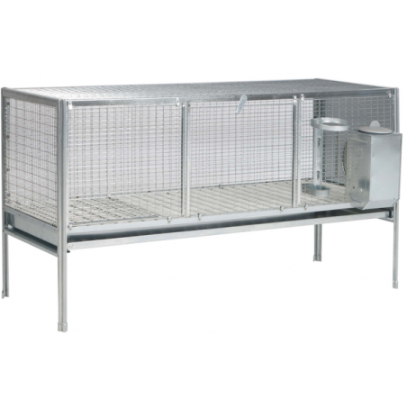 Batterie en métal pour Lapins 120x45x65cm à 160,00 € - Kinlys - 3460 - Cages d'extérieur