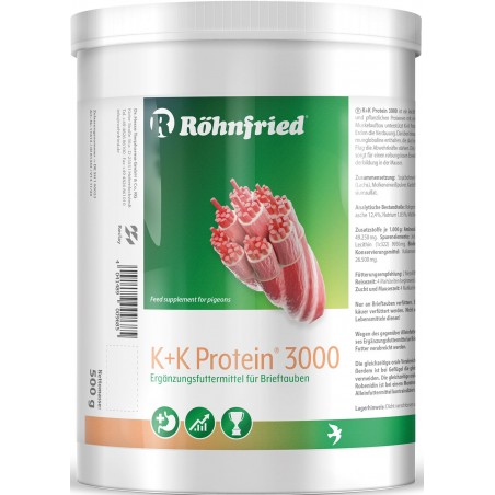 K + K Protein 3000 (concentré de protéines) 500gr - Röhnfried à 35,70 € - Röhnfried - Dr Hesse Tierpharma GmbH & Co - 79028 -...