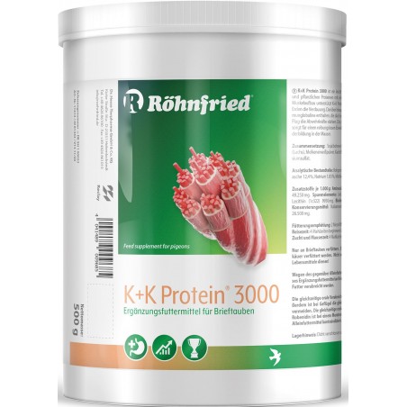 K + K Protein 3000 (concentré de protéines) 500gr - Röhnfried 79028 Röhnfried - Dr Hesse Tierpharma GmbH & Co 35,70 € Ornibird