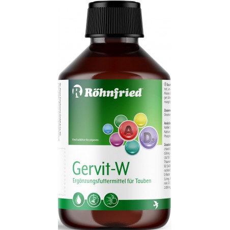 Gervit-W (mulivitamine pour toute l'année) 250ml - Röhnfried - Dr Hesse Tierpharma GmbH & Co. KG à 20,40 € - Röhnfried - Dr H...