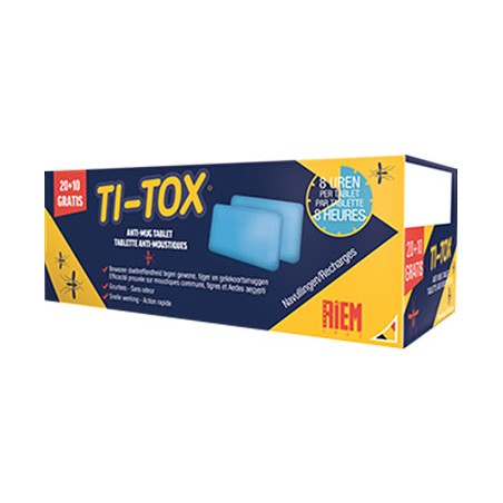 Ti-Tox Tablette Anti-moustiques Recharges - Riem à 5,00 € - Riem - 047 - Divers