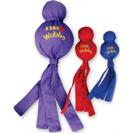 Kong Wubba Classic Mauve/Bleu/Rouge S - Kong