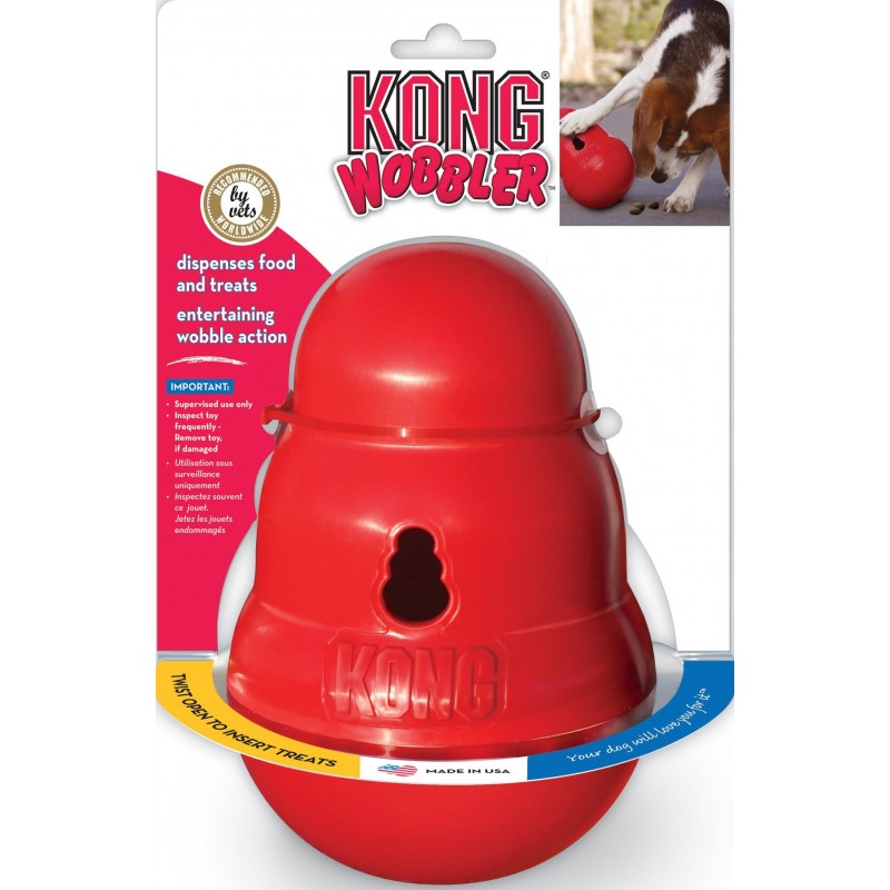 Kong Wobbler rouge L - Kong