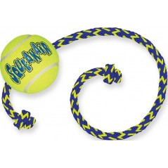 Kong Air Squeakair Tennis ball + corde jaune M - Kong à 5,85 € - Kong - 74012209 - Kong