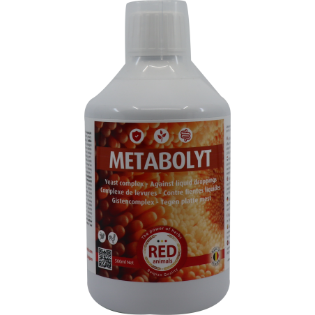 Metabolyt (levures vivantes) 500ml - Red Animals à 22,90 € - Red Animals - RP006 - Red Pigeon - Produits pour pigeons (et ois...