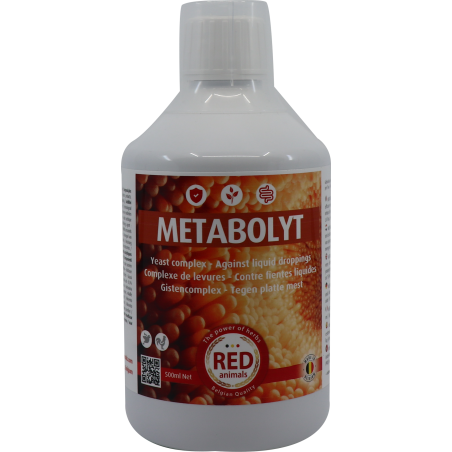 Metabolyt (levures vivantes) 500ml - Red Animals RP006 Red Animals 21,50 € Ornibird
