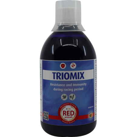 Triomix liquid (Tricho-mix) 500ml - Red Animals à 29,90 € - Red Animals - RP021 - Red Pigeon - Produits pour pigeons (et oise...