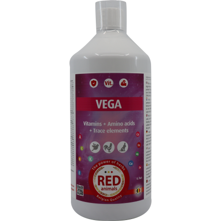 Vega (all included: vitamins, amino acids, electrolytes) 1L - Red Pigeon for pigeons and birds 31121 Red Animals 34,90 € Orni...