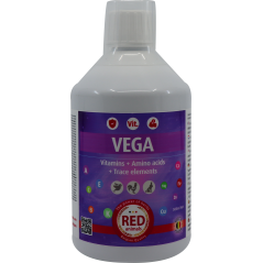 Vega (tout inclus: vitamines, acides aminés, électrolytes) 500ml - Red Animals à 24,90 € - Red Animals - 31120 - Red Pigeon -...