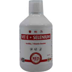 Vit E + Selenium 500ml - Red Animals à 20,90 € - Red Animals - RABVS - The Red Pigeon-Bird