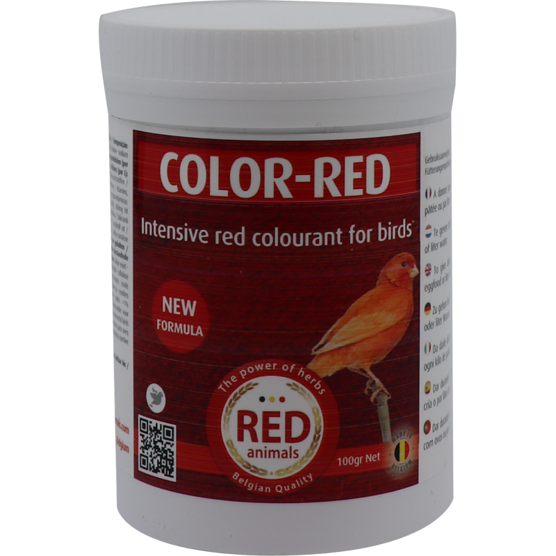 Color-red (red dye and with choline for the liver) 100gr - Red Bird to birds