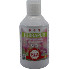 Herbapur, extraits de chardon-marie, pissenlit et ortie 250ml - Red Animals à 15,80 € - Red Animals - 31145 - The Red Pigeon-...