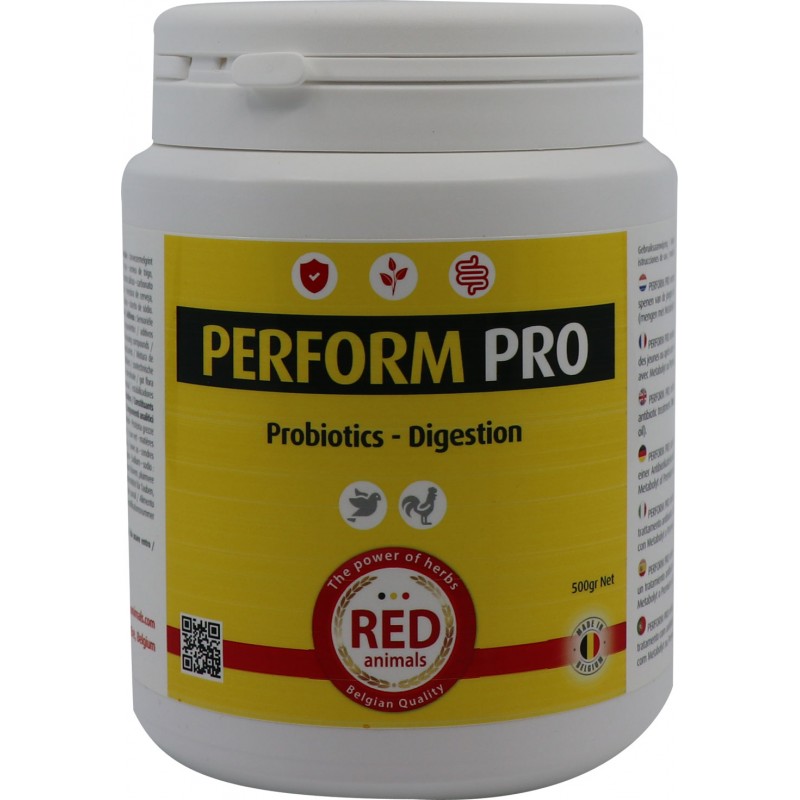 Perform Pro (green clay, oils essentiëlle, probiotics) 500gr - Red Pigeon for pigeons and birds