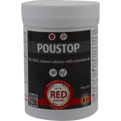 Pohstop poudre (poux rouges) 100gr - Red Animals à 8,50 € - Red Animals - RA019.01 - The Red Pigeon-Bird