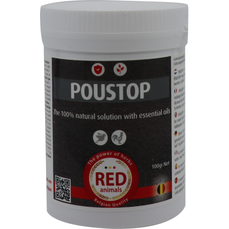 Pohstop poudre (poux rouges) 100gr - Red Animals à 8,50 € - Red Animals - RA019.01 - The Red Pigeon-Bird